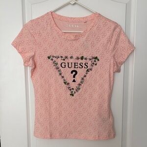 GUESS pink tshirt